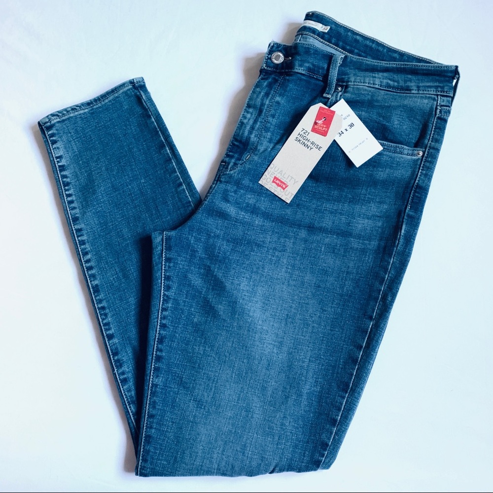 Levi’s 721 High Rise Stretch Skinny Jeans Size 18
